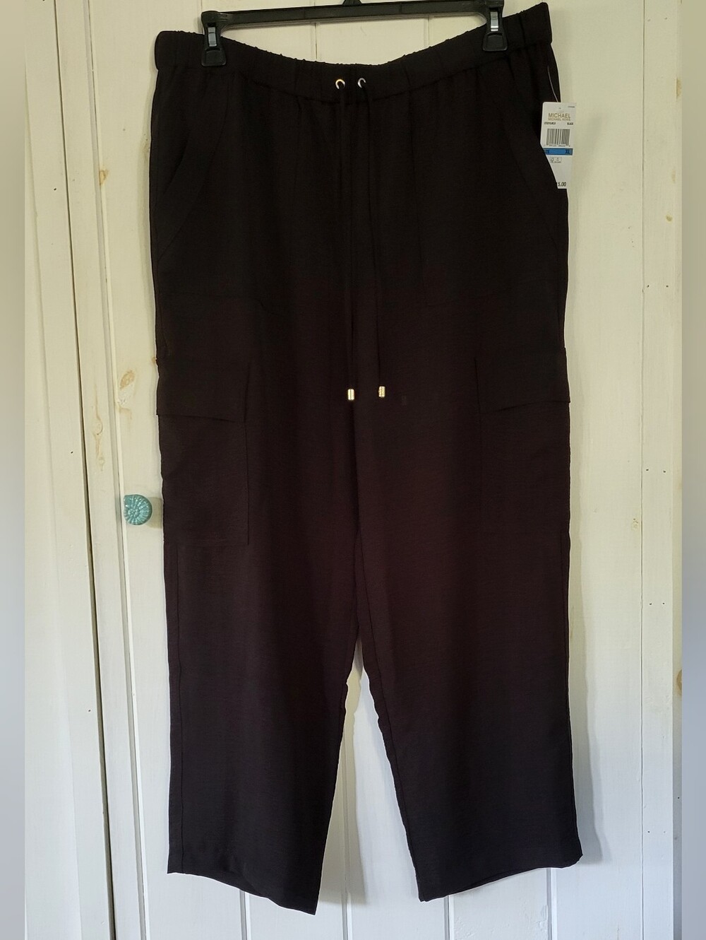 MK Elastic Waist Cargo Crop Dress Pants Retail $115